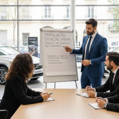 Consigue financiacion coche sin nomina en España con una estrategia realista: documentos alternativos, perfiles de autónomos y más detalles.