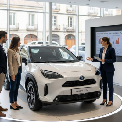 Financia tu Toyota Yaris Cross 2024 con tasas competitivas, beneficios fiscales y préstamo, leasing o renting y más detalles.