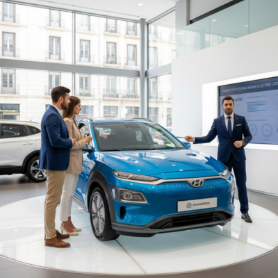 Solicita un préstamo para Hyundai Kona Electric, tasas, opciones y subvenciones para vehículos eléctricos disponibles en España en 2026.
