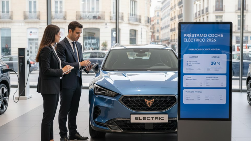 Impulsa la compra de tu coche eléctrico con un préstamo adaptado a una movilidad más sostenible.