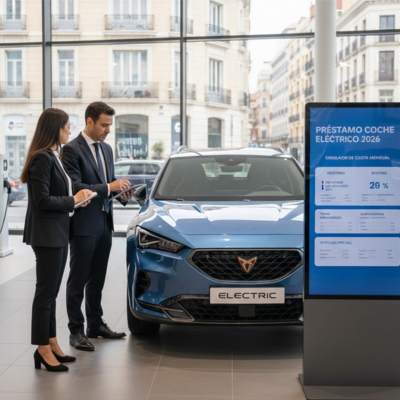 Obtén un préstamo coche eléctrico con tasas reales desde 3,99% TIN, precios actualizados de vehículos eléctricos y más detalles.