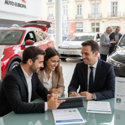 Guía completa sobre financiación de un coche en España con datos reales: préstamos bancarios, financieras, leasing y renting. 
