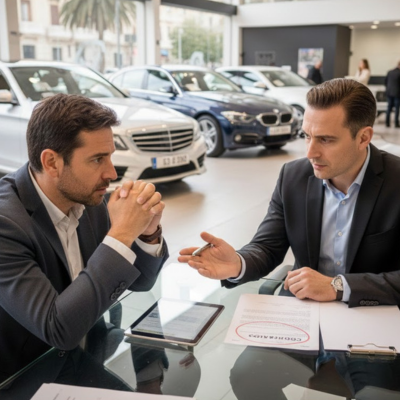 Evita fraudes reales al pedir un préstamo aval coche online en España. Aprende a detectar venta simulada, TAE falsa y más detalles.