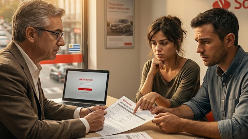 Credito automotor Santander en Uruguay: tasas, plazos y promociones